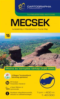 Buy map Mecsek, Hungary by Cartographia