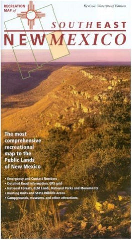 Buy map New Mexico, Southeast, Recreation Map by Public Lands Interpretive Association