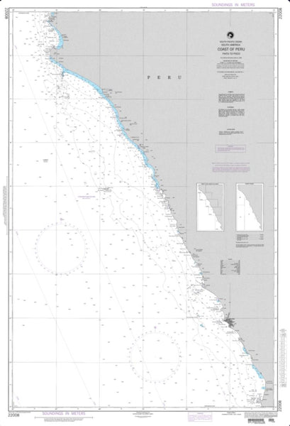 Buy map Coast Of Peru - Paita To Pisco (NGA-22008-35) by National Geospatial-Intelligence Agency