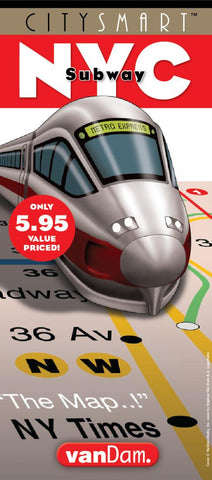 Buy map New York City Subway CitySmart by VanDam