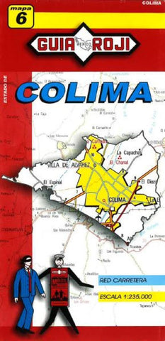 Buy map Colima, Mexico, State Map by Guia Roji