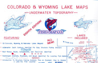 Buy map Colorado and Wyoming Lake Fishing Atlas