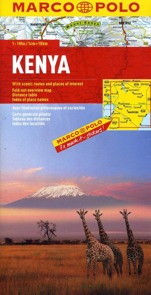 Buy map Kenya by Marco Polo Travel Publishing Ltd