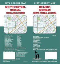 Buy map Billings, Bozeman and South Central Montana by GM Johnson