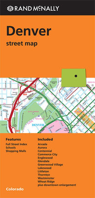 Buy map Denver, Colorado by Rand McNally
