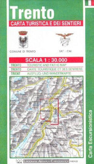 Buy map Trento, Italy, Hiking by Litografia Artistica Cartografica