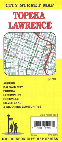 Buy map Topeka : Lawrence : city street map