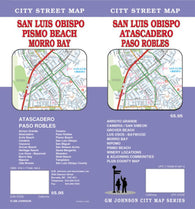 Buy map San Luis Obispo, Atascadero and Paso Robles, California by GM Johnson