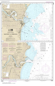 Buy map Manitowoc and Sheboygan (14922-20) by NOAA
