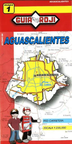 Buy map Aguascalientes, Mexico, State Map by Guia Roji