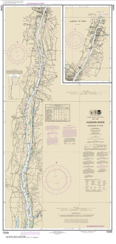 Buy map Hudson River Coxsackie to Troy (12348-34) by NOAA