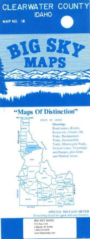 Buy map Clearwater County, Idaho by Big Sky Maps