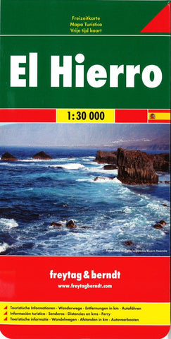 Buy map El Hierro Island, Spain by Freytag-Berndt und Artaria