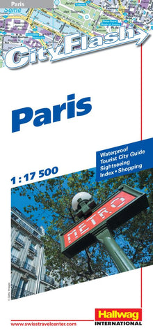 Buy map Paris, France City Flash Map by Hallwag