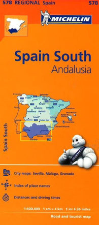 Buy map Spain, Southern, Andalucia (578) by Michelin Maps and Guides