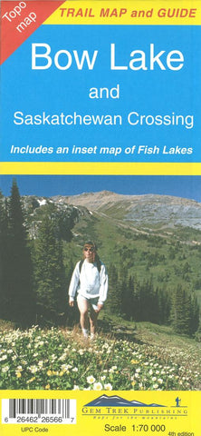 Buy map Bow Lake and Saskatchewan Crossing by Gem Trek