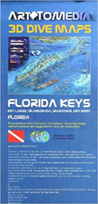Buy map Florida Keys 3-D Dive Map