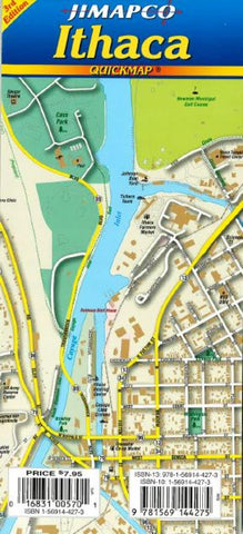 Buy map Ithaca, New York, Quickmap by Jimapco