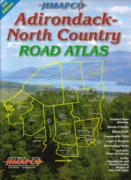 Buy map Adirondack-North Country, New York, Road Atlas by Jimapco