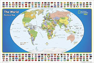 Buy map The world for kids : laminated