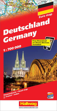 Buy map Germany with Distoguide by Hallwag