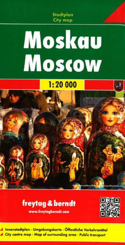 Buy map Moscow, Russia by Freytag-Berndt und Artaria