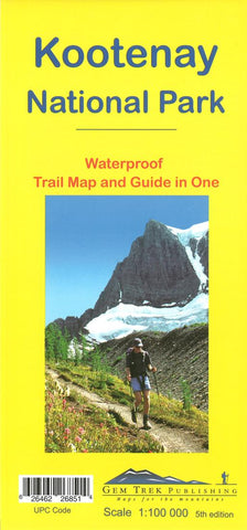 Buy map Kootenay National Park, Trail Map and Guide in One (waterproof) by Gem Trek