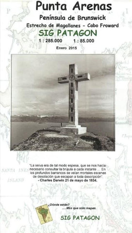 Buy map Punta Arenas and Brunswick Peninsula (Spanish edition) by SIG Patagon
