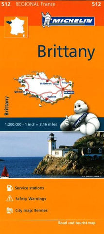 Buy map Brittany (512) by Michelin Maps and Guides