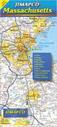 Buy map Massachusetts by Jimapco