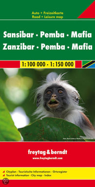 Buy map Zanzibar, Pemba and Mafia, Tanzania by Freytag-Berndt und Artaria