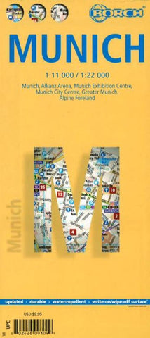 Buy map Munich, Germany by Borch GmbH.