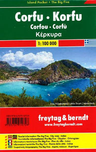 Buy map Corfu, Island Pocket Map by Freytag-Berndt und Artaria