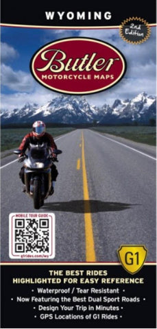 Buy map Wyoming G1 Map by Butler Motorcycle Maps