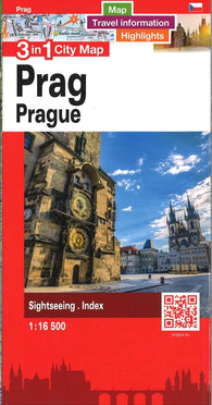 Buy map Prague 3 in 1 City Map