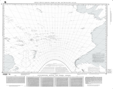 Buy map Great Circle Sailing Chart Of The South Pacific Ocean (NGA-63-24) by National Geospatial-Intelligence Agency