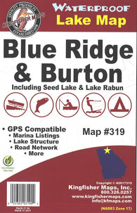 Buy map Blue Ridge & Burton : including Seed Lake & Lake Rabun