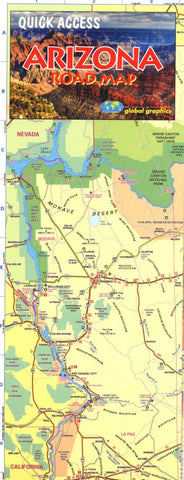 Buy map Arizona, Quick Access Map by Global Graphics