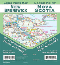 Buy map New Brunswick / Nova Scotia Large Print, New Brunswick Province Map
