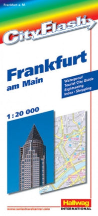 Buy map Frankfurt, Germany City Flash Map by Hallwag