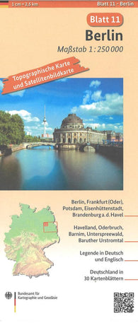 Buy map Berlin 1:250 000, blatt 11