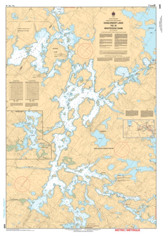 Buy map Eaglenest Lake to/a Whitedog Dam by Canadian Hydrographic Service