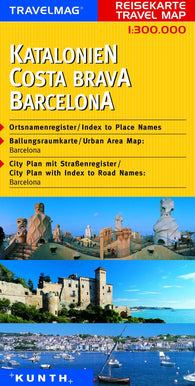 Buy map Catalonia, Barcelona, and Costa Brava, Spain by Kunth Verlag