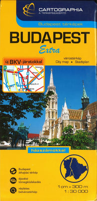 Buy map Budapest, Hungary, Extra Map by Cartographia