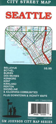 Buy map Seattle, Washington by GM Johnson