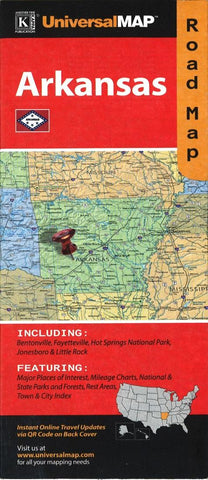Buy map Arkansas Road Map by Kappa Map Group