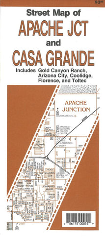 Buy map Street map of : Apache Jct : and : Casa Grande