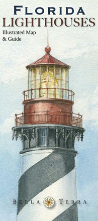 Buy map Florida lighthouses Illustrated Map & Guide