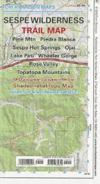Buy map Sespe Wilderness, California by Tom Harrison Maps