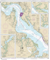 Buy map James River Newport News to Jamestown Island; Back River and College Creek (12248-44) by NOAA